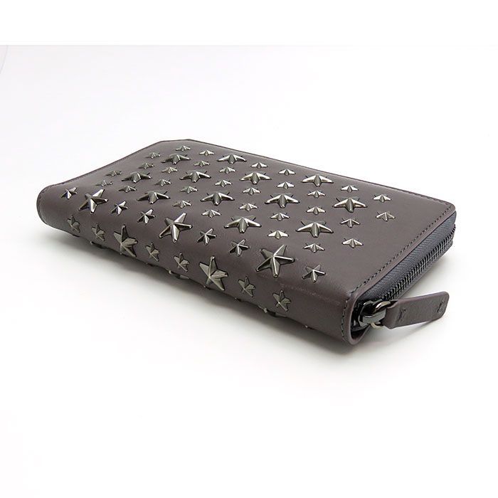 未使用】美品 ジミーチュウ ラウンド ファスナー 長財布 J00125145001 