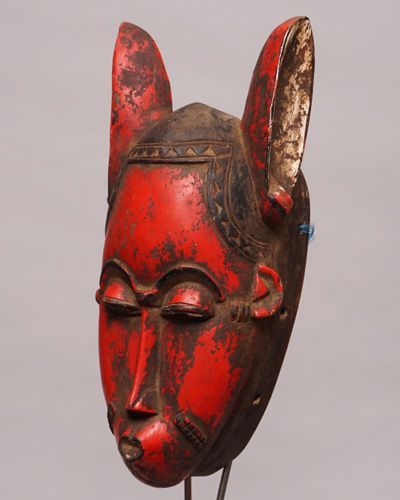 アフリカ コートジボワール バウレ族 マスク No.479 仮面 木彫り