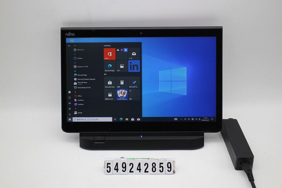 富士通 ARROWS Tab Q737/R Core i5 7300U 2.6GHz/4GB/128GB(SSD)/13.3W/FHD(1920x1080) タッチパネル/Win10 【549242859】