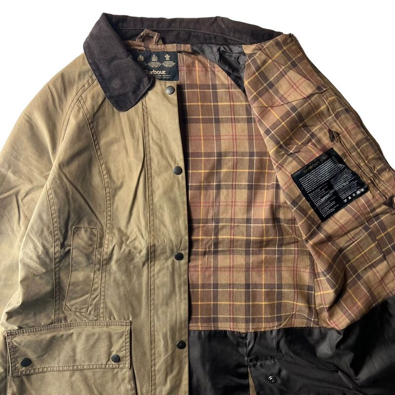 英国製 Barbour 4ポケット オイルド ジャケット 10 レディース