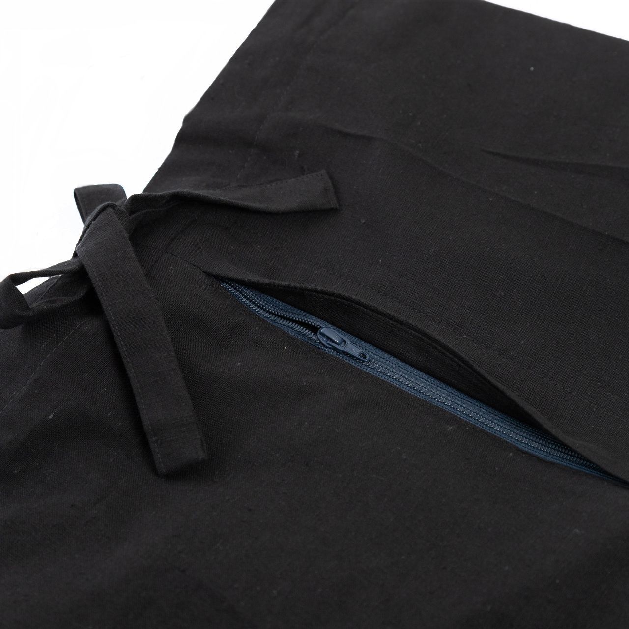  久留米織 作務衣 黒 メンズ 通年 綿 作務衣 着物 浴衣