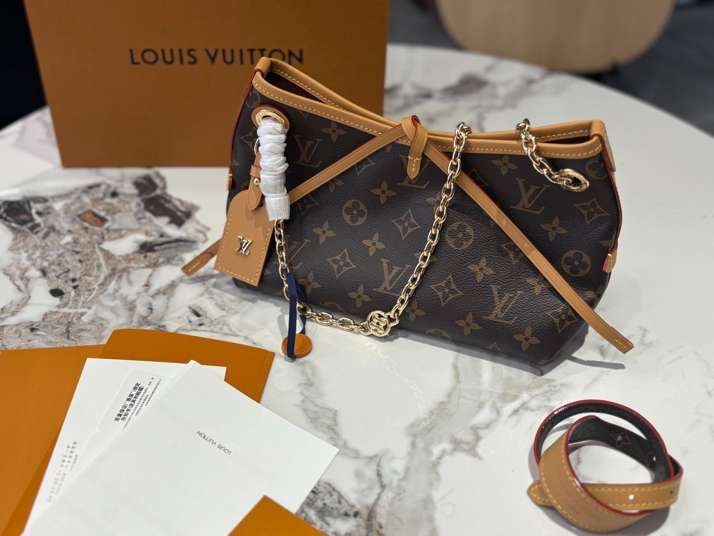 今日特価】Louis Vuitton Carryall BB チェーンバッグ｜トップ