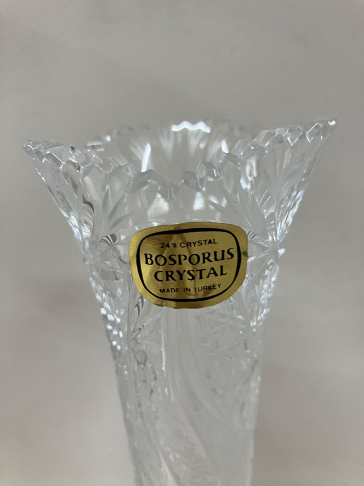 花瓶ボスポラス クリスタル MADE IN TURKEY - 花瓶