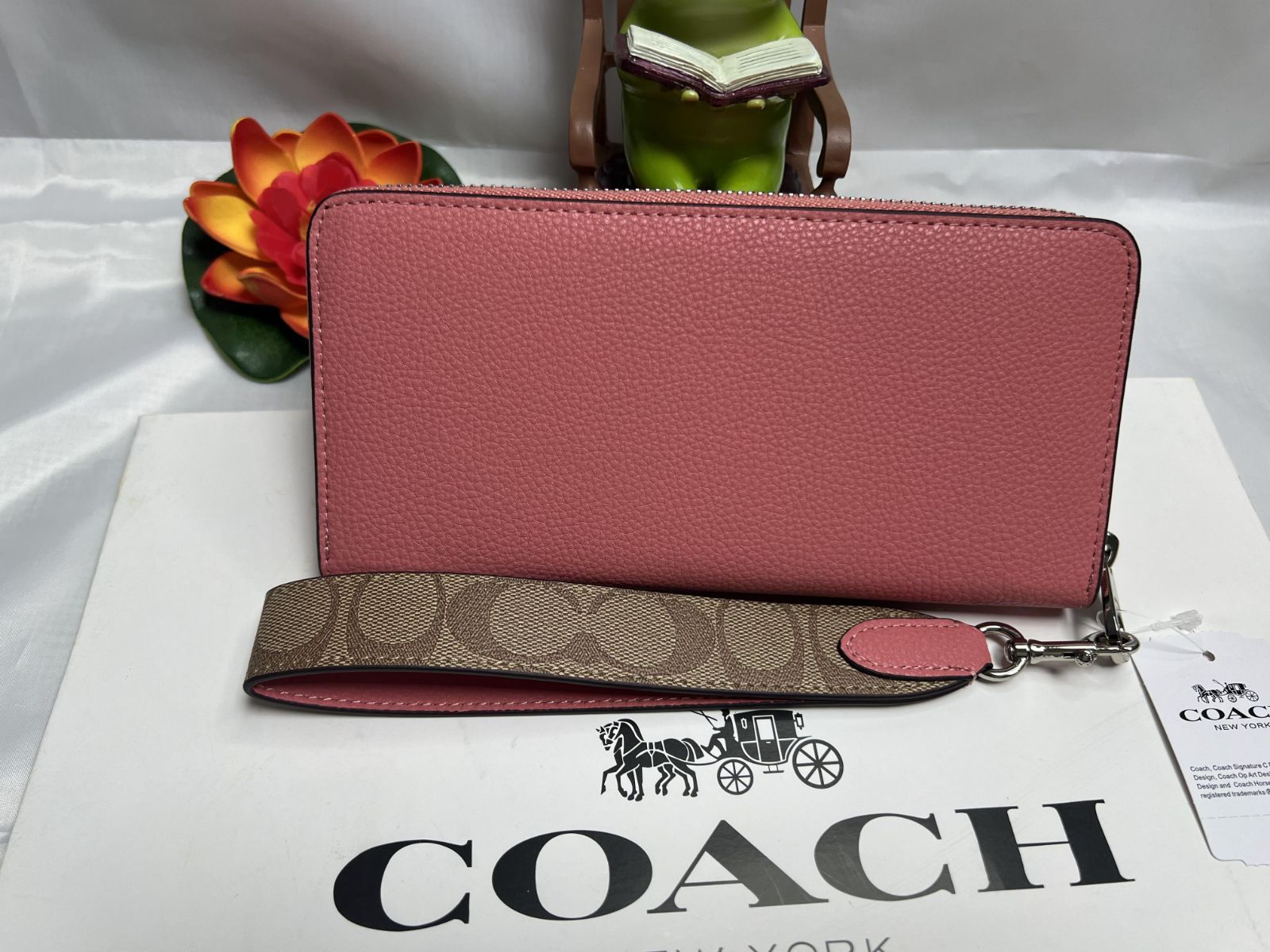 コーチ 財布 COACH 長財布 シグネチャー キャンバス ロング ジップ 