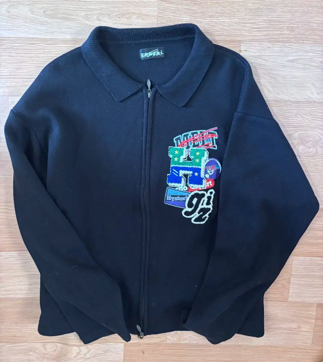 ジップアップニット カーディガン