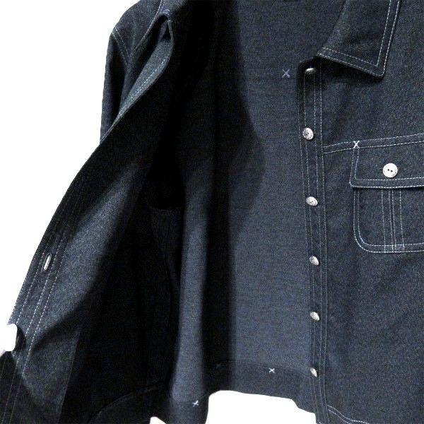 anc レリアン Leilian ジャケット 13+ グレー系 ステッチ 薄手