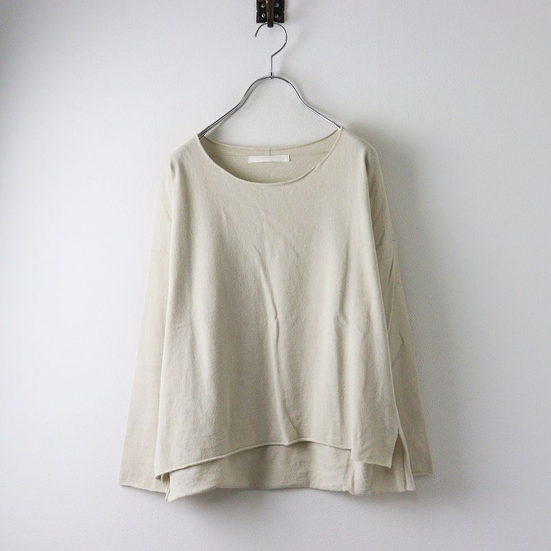 2025SS エヴァムエヴァ evam eva Cotton Ramie Pullover コットン ラミー プルオーバー M|ベージュ トップス カットソー 2400014396539