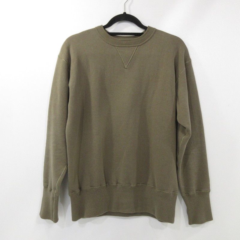 姫路東店 TWO MOON | トゥームーン スウェット 丸胴両Vスウェット 92025 サイズ 40|42 カーキ 101