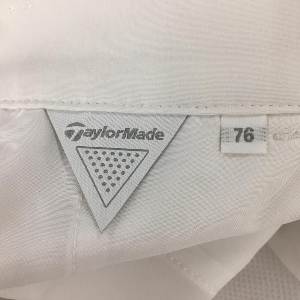 テーラーメイド パンツ 白×黒 バックロゴ シンプル  メンズ 76 ゴルフウェア TaylorMade