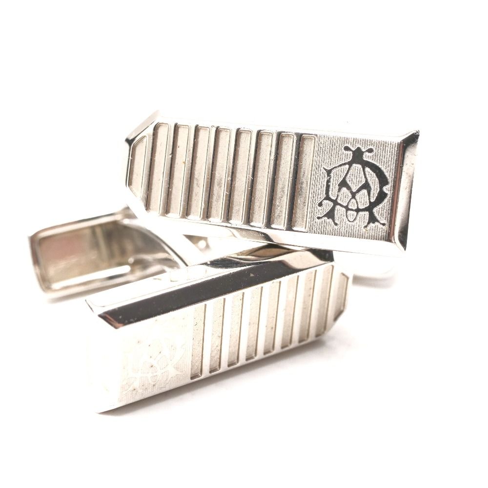 dunhill 美品 カフス 美品 dunhill ダンヒル カフス カフリンクス シルバー×ゴールド