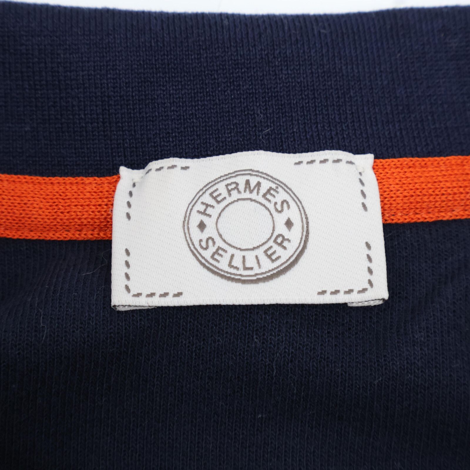 HERMES エルメス ﾈｲﾋﾞｰ×ｵﾚﾝｼﾞ ｾﾘｴ釦 ﾎﾟﾛｼｬﾂ L - メルカリ