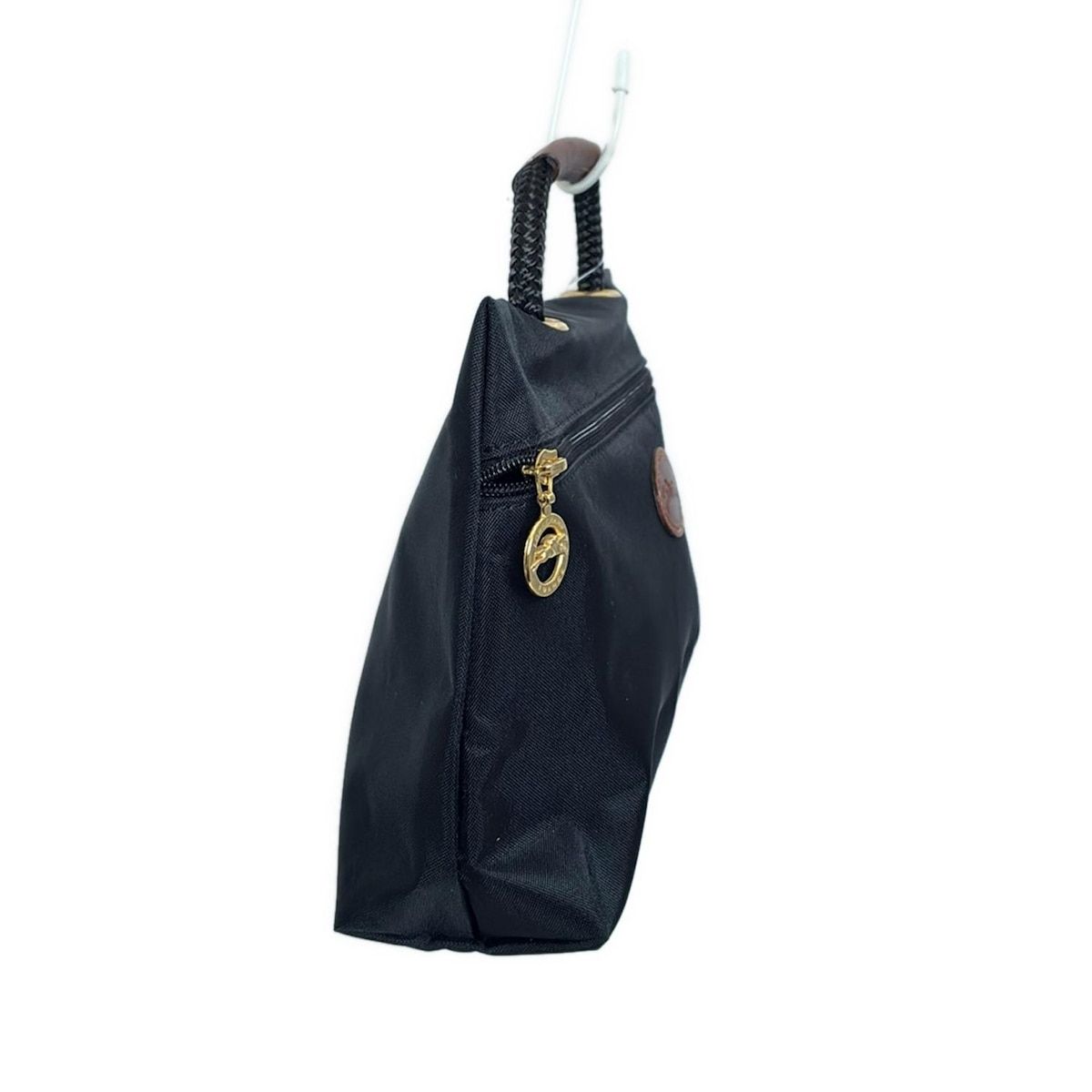 LONGCHAMP(ロンシャン) ハンドバッグ美品 - 黒×ダークブラウン