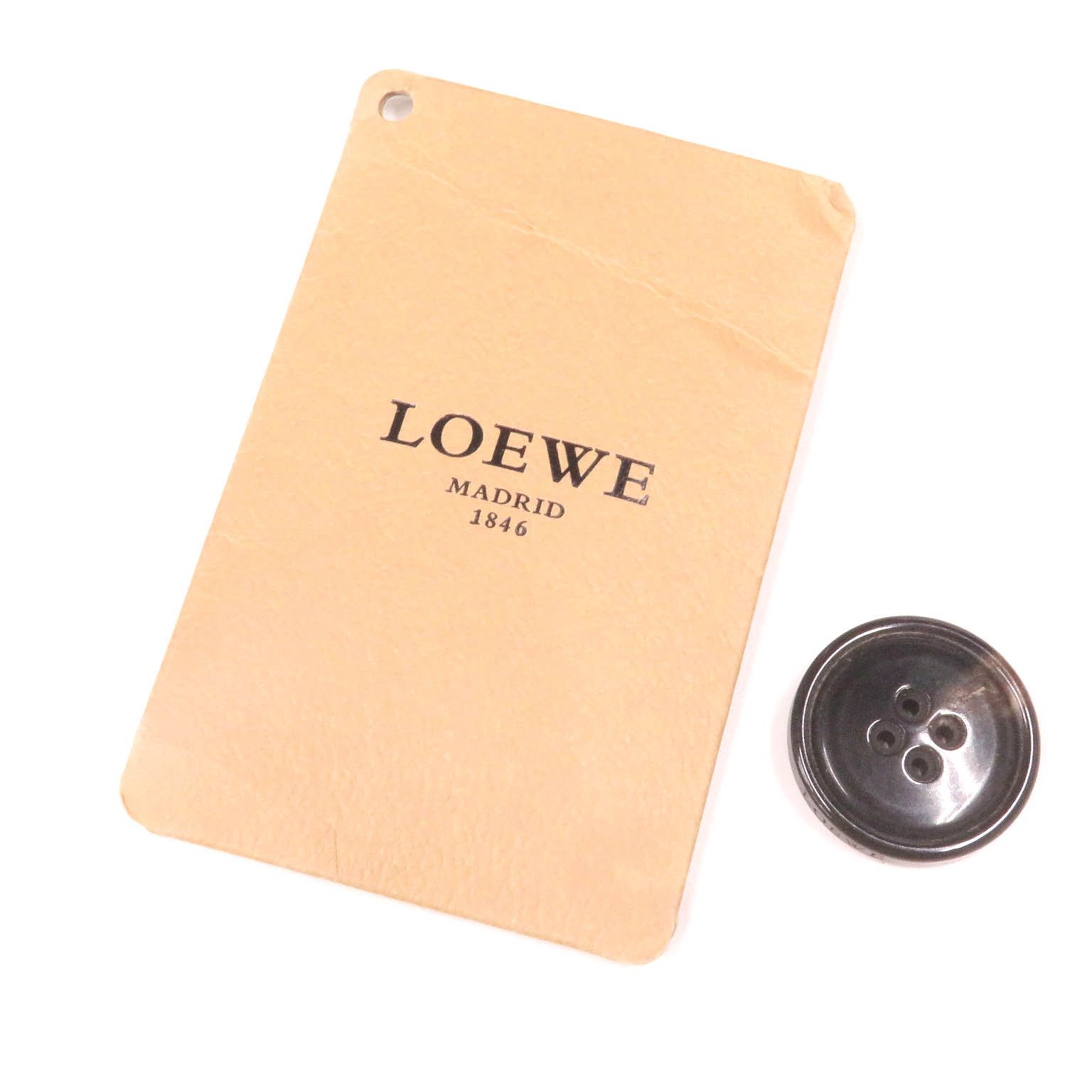 極美品□LOEWE ロエベ 牛革 レザーブルゾンジャケット ボンバー