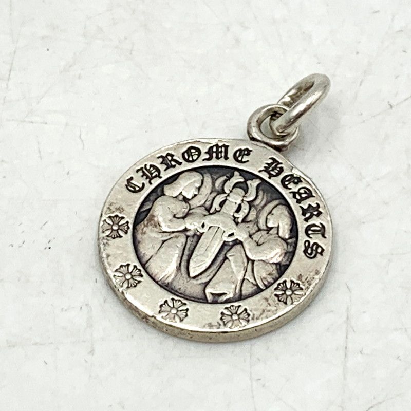 CHROME HEARTS クロムハーツ SV925 CHRM ANGL MDL V2 チャーム エンジェル メダル ペンダントトップ アクセサリー 190-250621-ya-05-izu