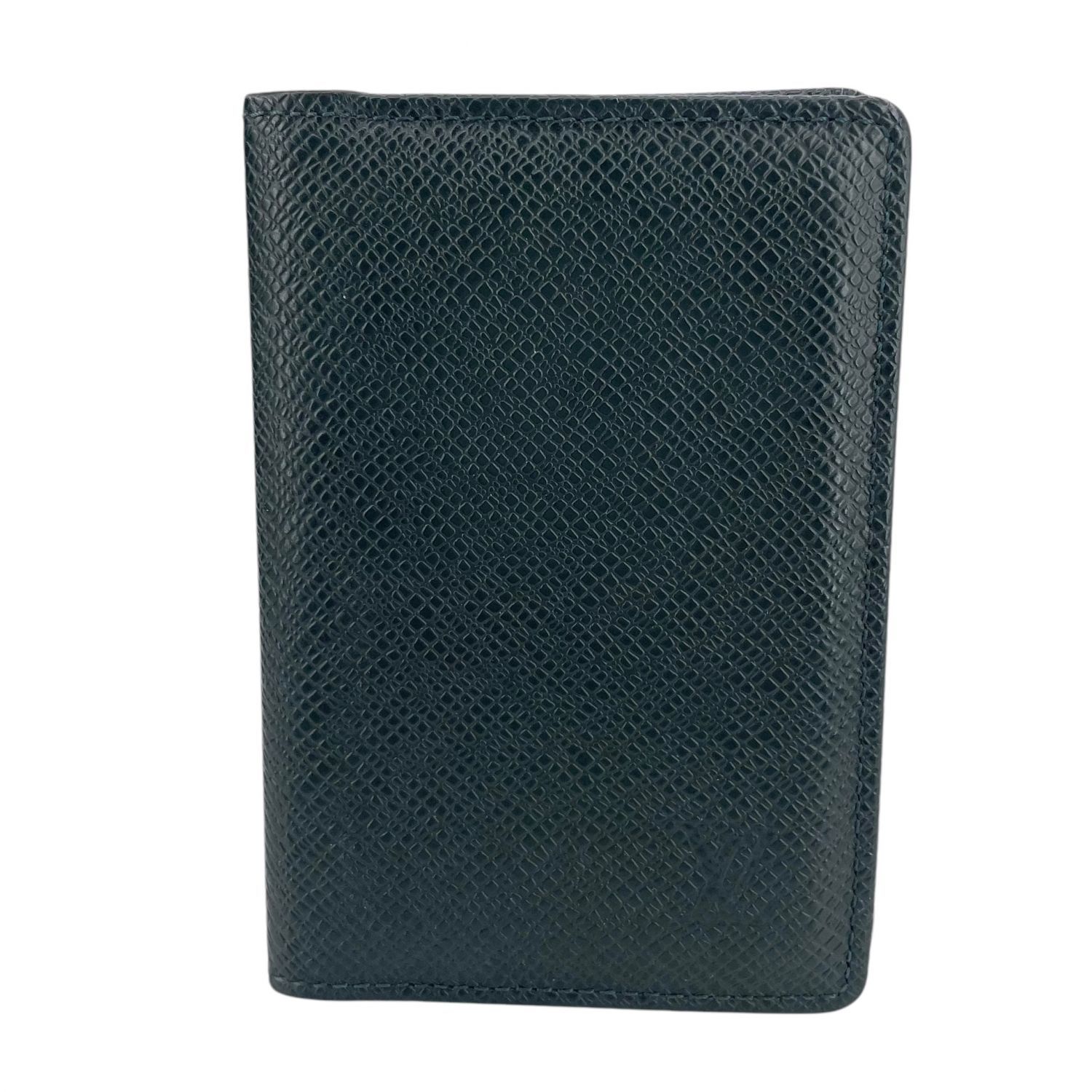 【中古】 LOUIS VUITTON ルイ・ヴィトン オーガイナザー ・ドゥポッシュ タイガ  M30514  カードケース クレジット 名刺入れ グリーン メンズ 25000512 MY