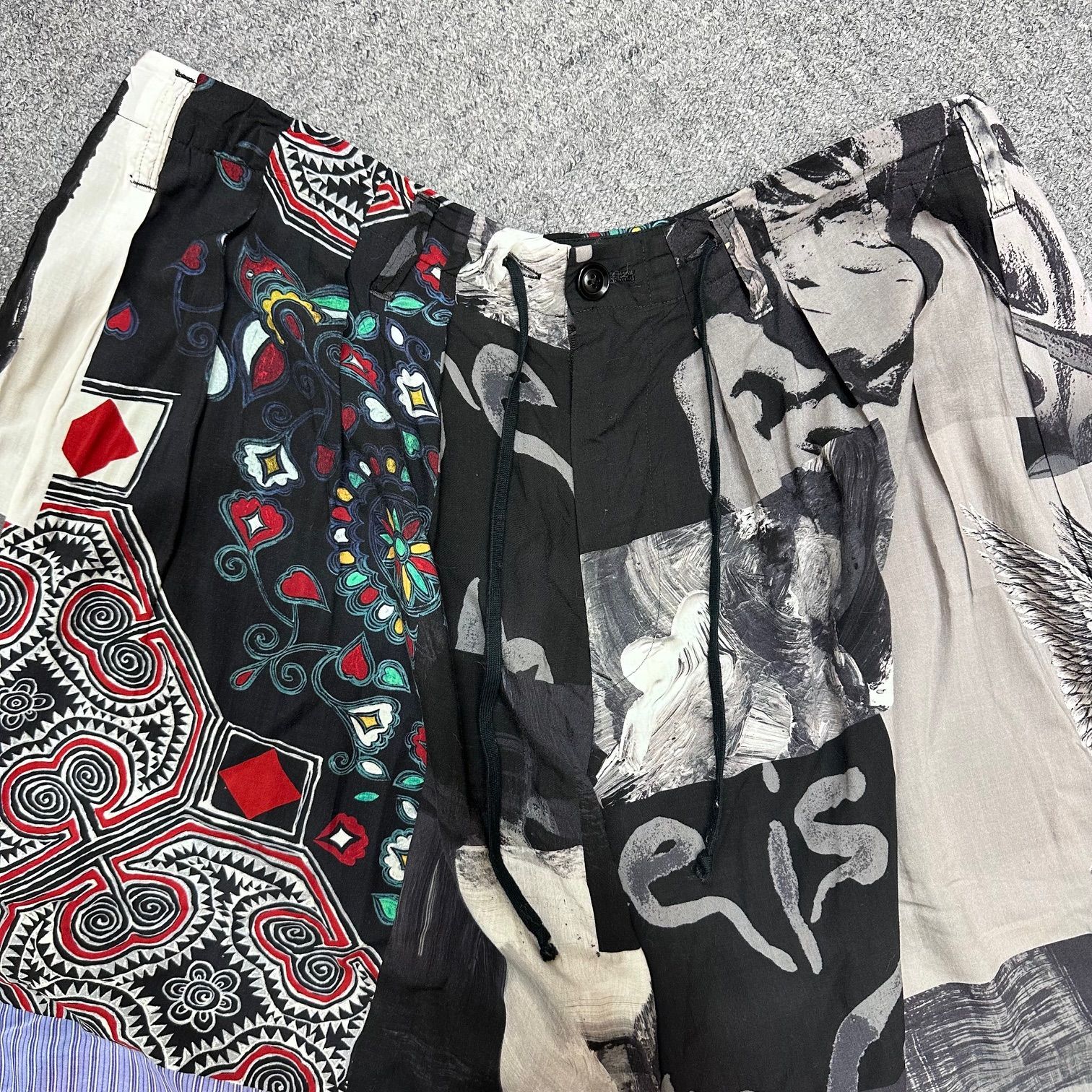 BLACK Scandal Yohji Yamamoto 18SS パッチワークバルーンパンツ