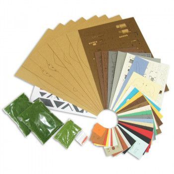 スタジオジブリ作品シリーズ S MIX トトロがいっぱいジオラマ MK07-35 ジオラマ ペーパークラフト ミニチュアアート アート インテリア キット