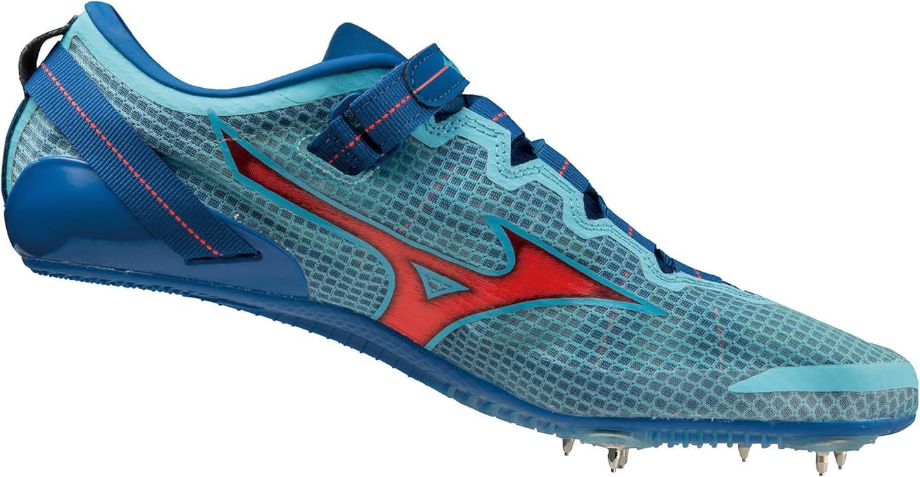 生命 ミズノ 陸上シューズ エックスブラスト エリート 3 ELITE3 部活 軽量 短距離 陸上スパイク トラック800m未満向け ターコイズ|コーラル|ブルー 2E 【送料無料】