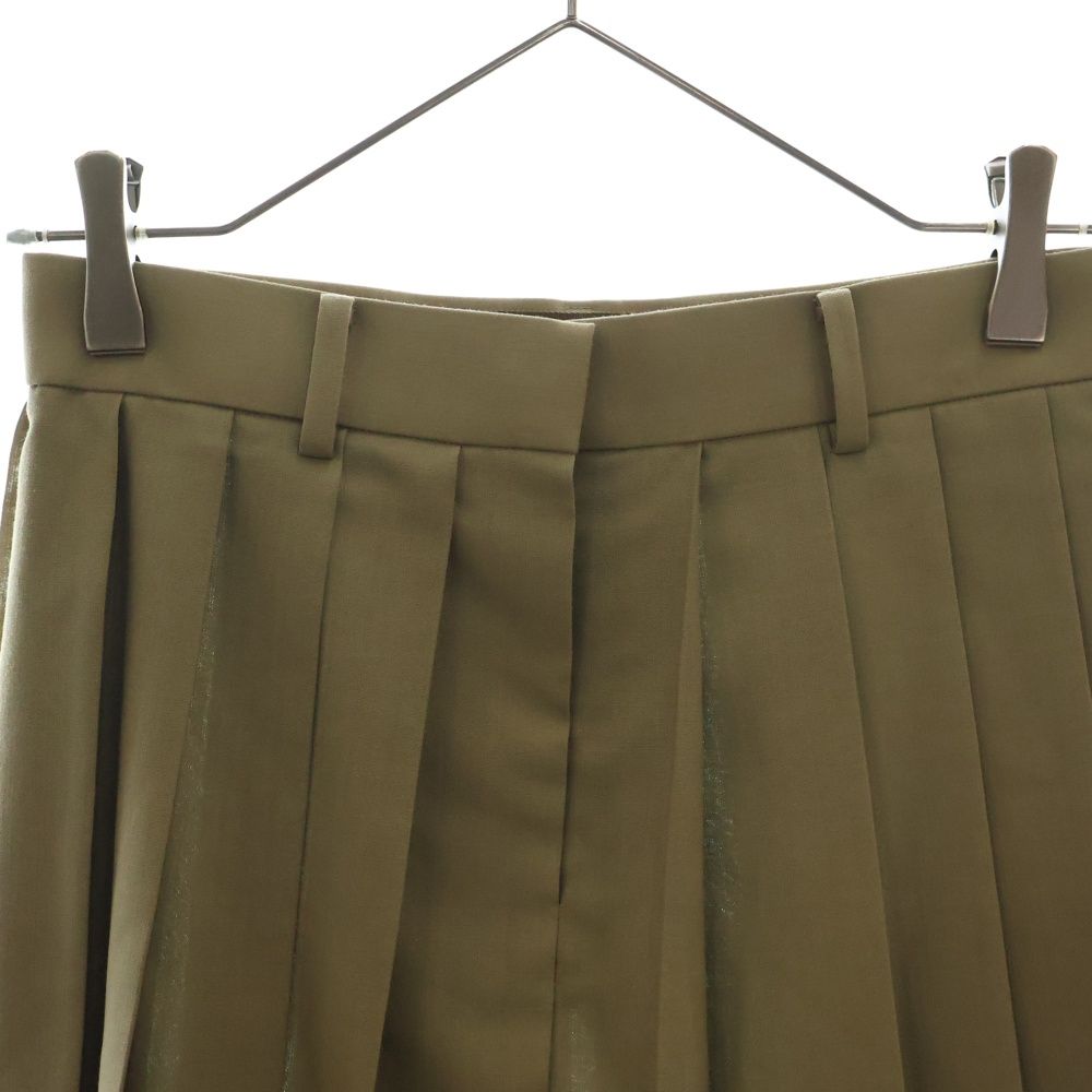 Sacai (サカイ) 22AW SUITING×CHIFFON LAYERED PLEATS SKIRT 異