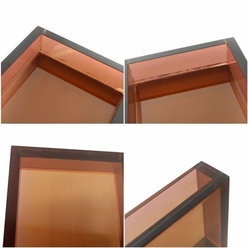 グッチ GUCCI ジュエリーケース アクセサリーケース クリア 茶