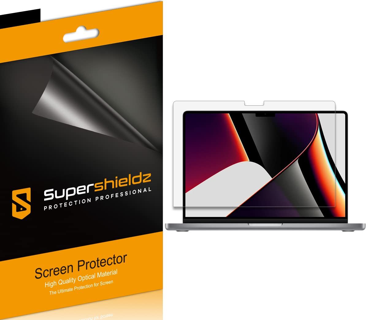 Supershieldz (スーパーシールズ) アンチグレア (マット) スクリーンプロテクター MacBook Pro 14インチ (M2 Pro / M2 Max / M1 Pro / M1 Max) 用 (3枚パック) 
