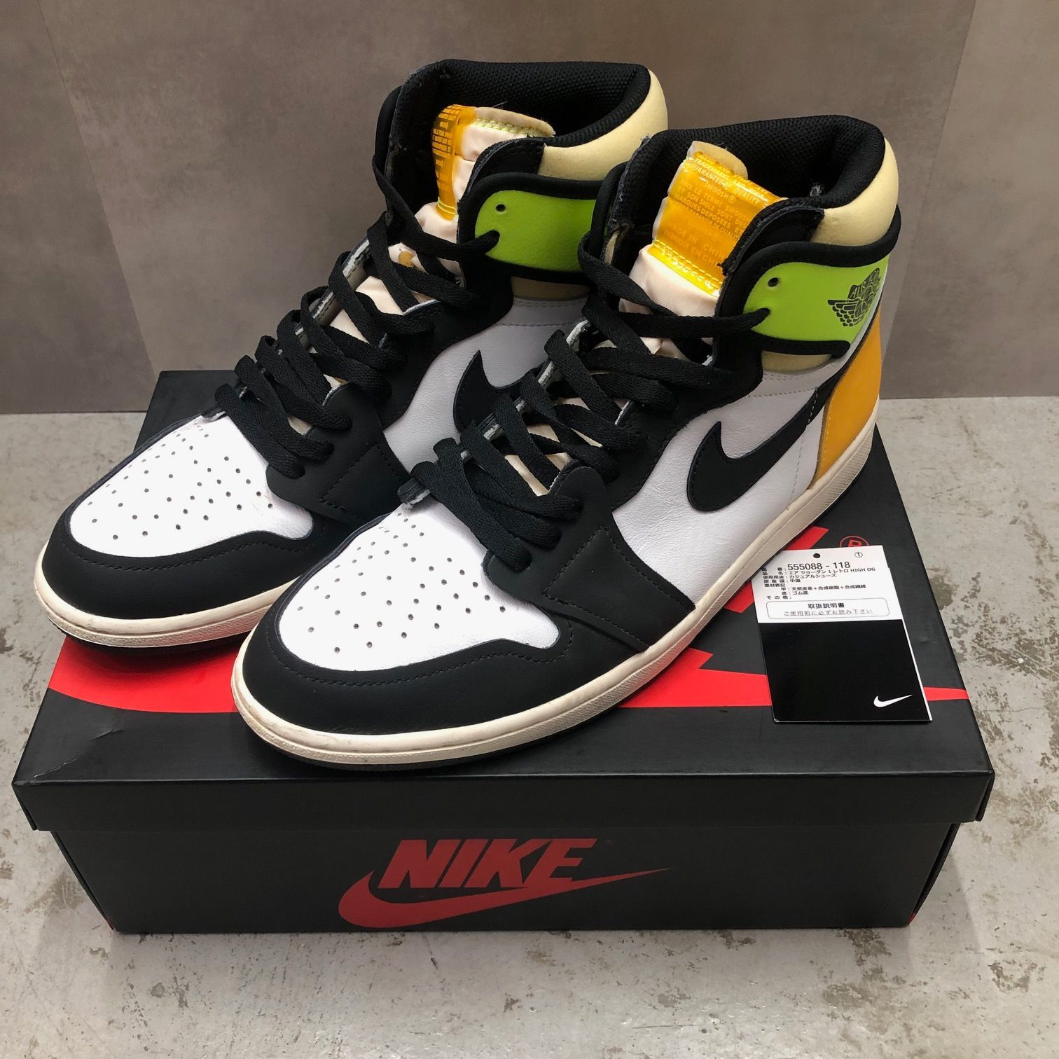 NIKEジョーダン1 ボルト 1月16日発売【Nike Air Jordan 1 Retro High OG “Volt Gold