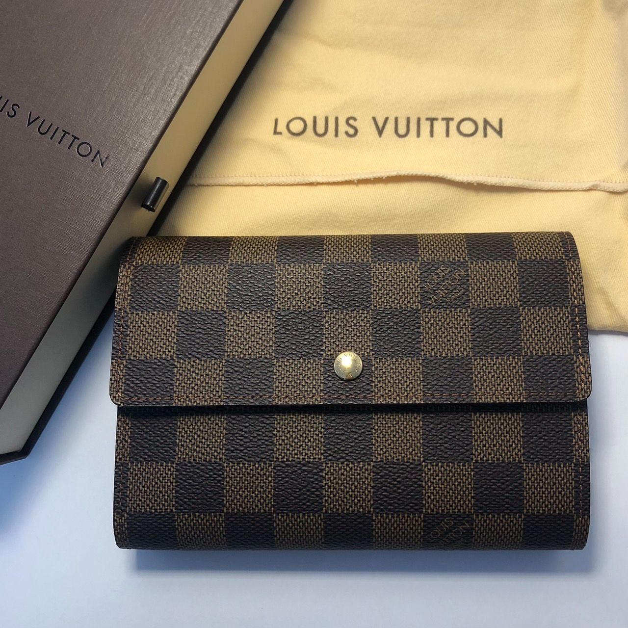 LOUIS VUITTON ルイヴィトン ダミエ 財布 ポルトトレゾールエテュイ