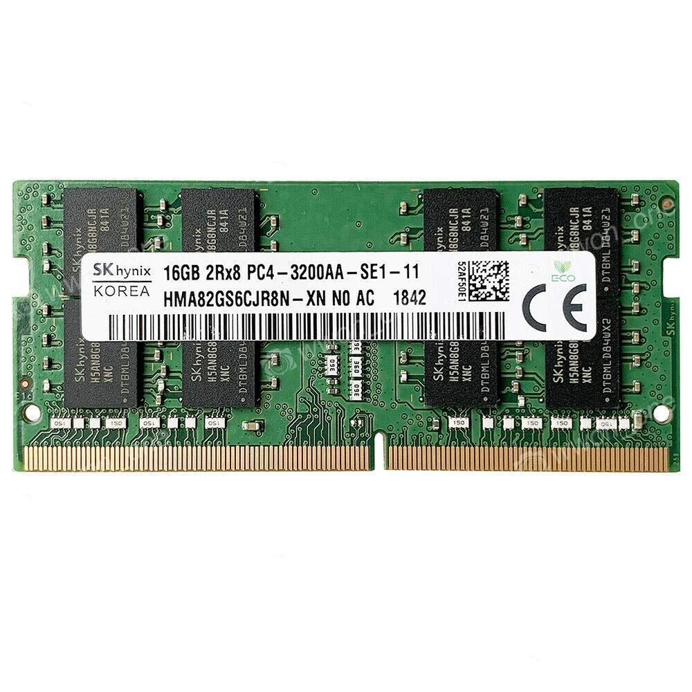 新品 MCPNAND SK Hynix HMA82GS6CJR8N-XN 16GB DDR4 3200 16GB 2Rx8 PC4-3200AA-SE1-11 ノートパソコン用