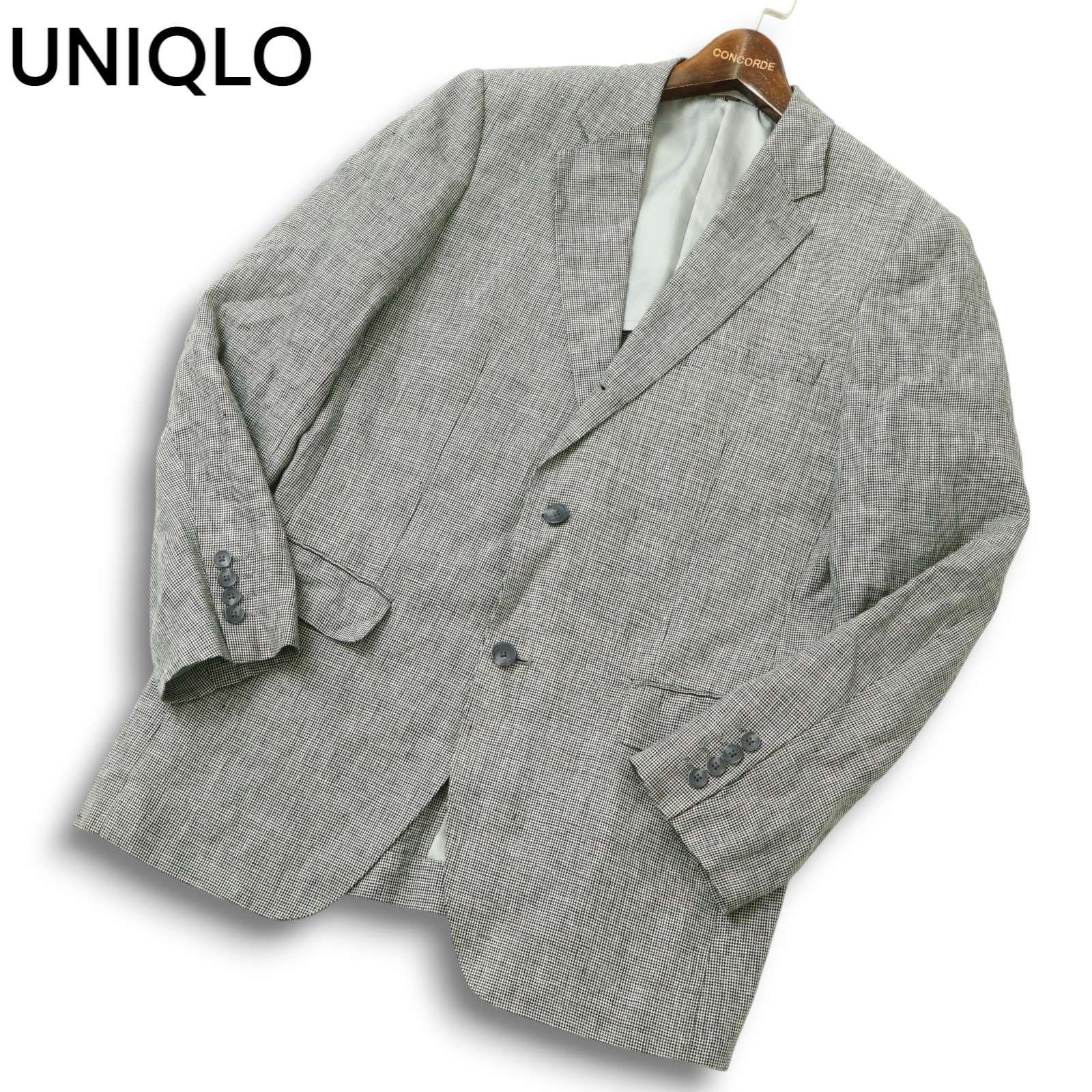 UNIQLO ユニクロ 春夏 背抜き☆ アンコン テーラード ジャケット Sz.XL 