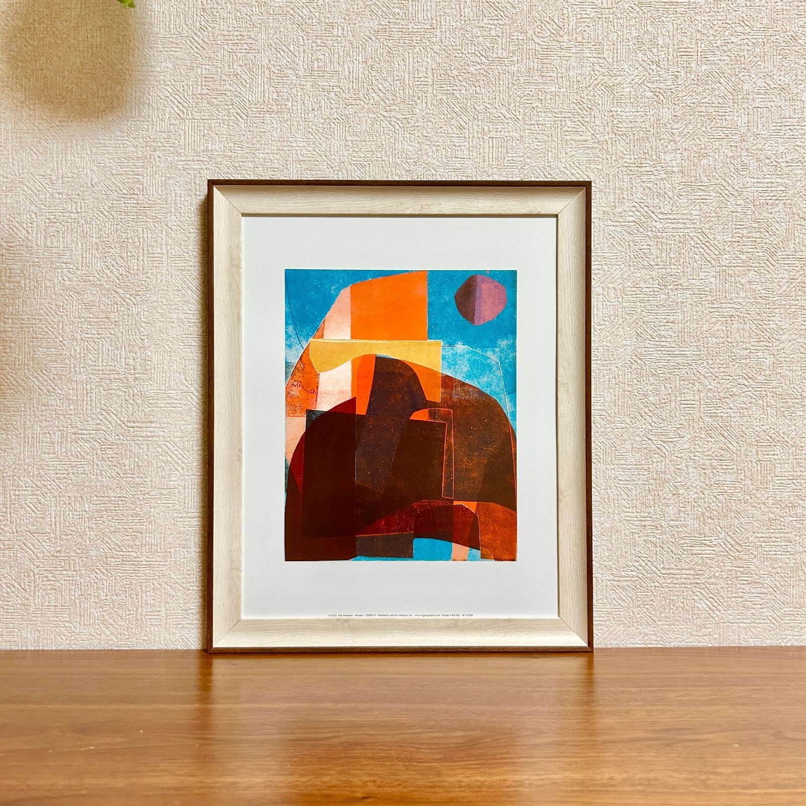 人気定番，新品 新品☆額縁付アートポスター☆Rob Delamater（ロブ・デラメーター）☆版画☆抽象画☆デザイン☆ALICANTE I☆522 その他