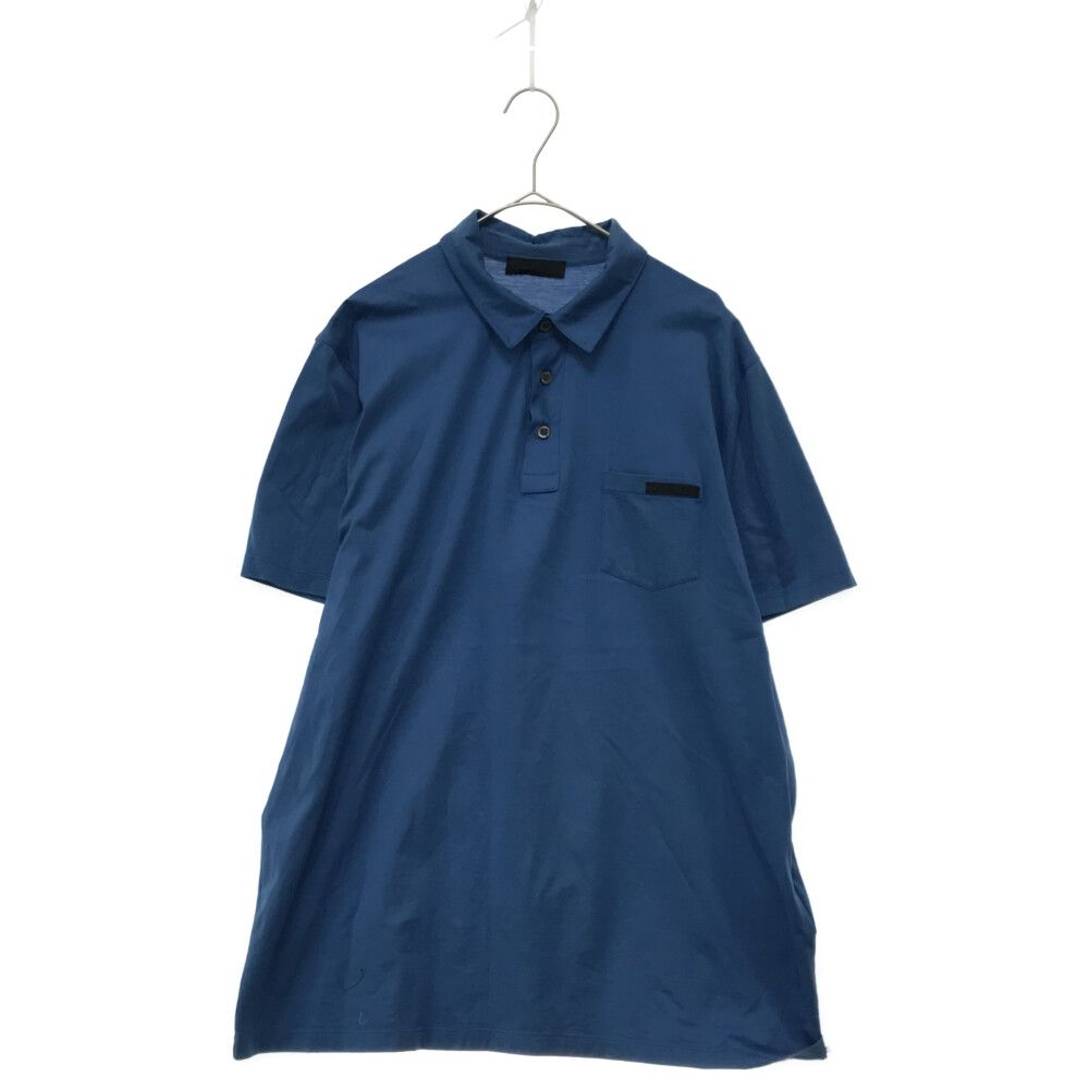 独特な店 PRADA 21SS 10万 胸エンブロイダリーロゴ ネイビー XL