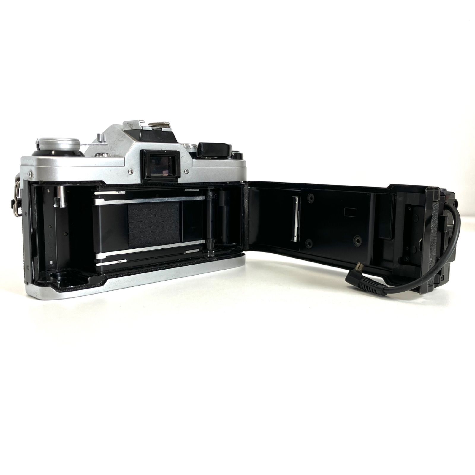 758384】 Canon AE-1 ボディ DATA BACK付き ジャンク品 部品取り 外観 