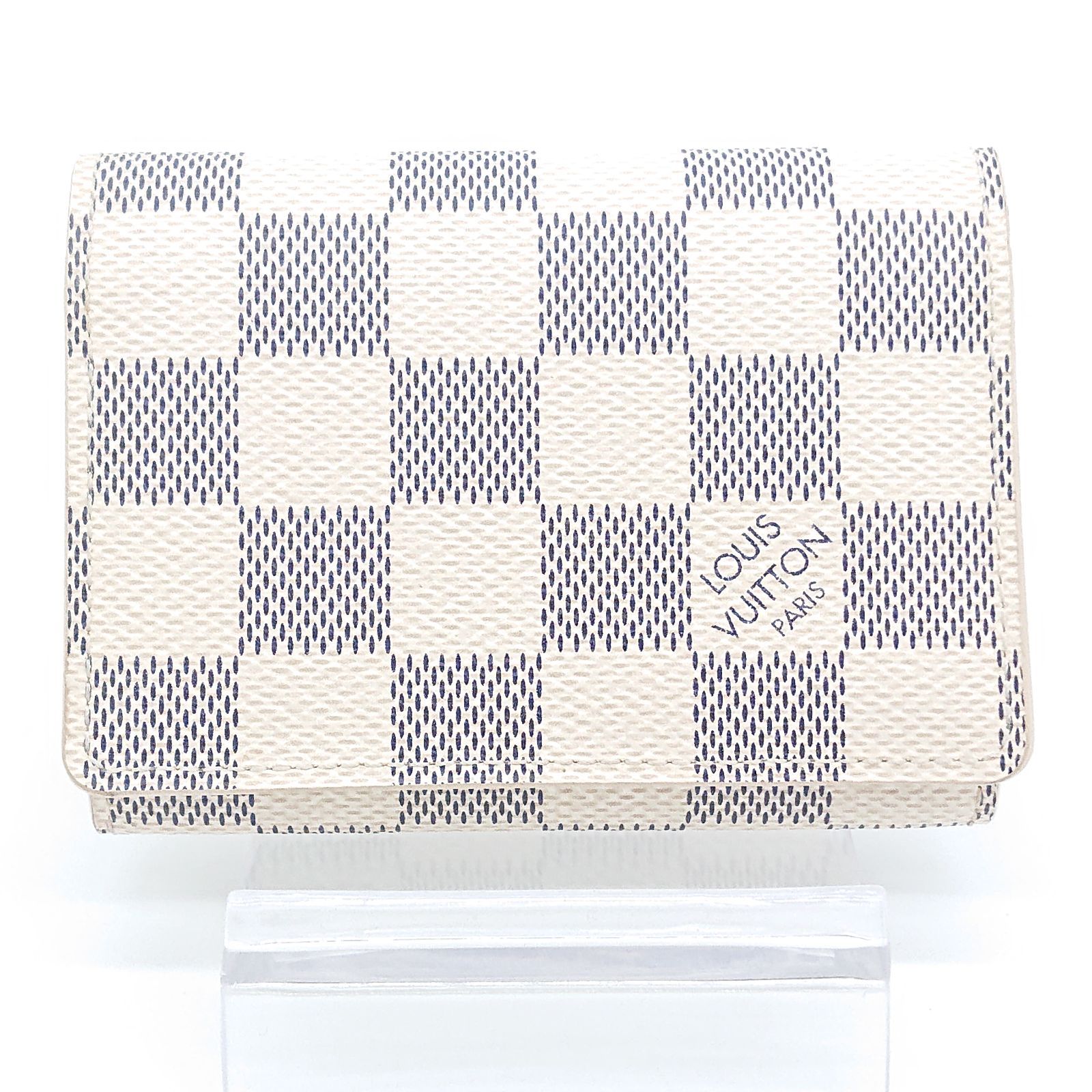 Q太郎さま ★ルイ ヴィトン★名刺入れ ダミエ アズール ホワイト 美品】LOUIS VUITTON ルイ ヴィトン 名刺入れ ダミエアズール