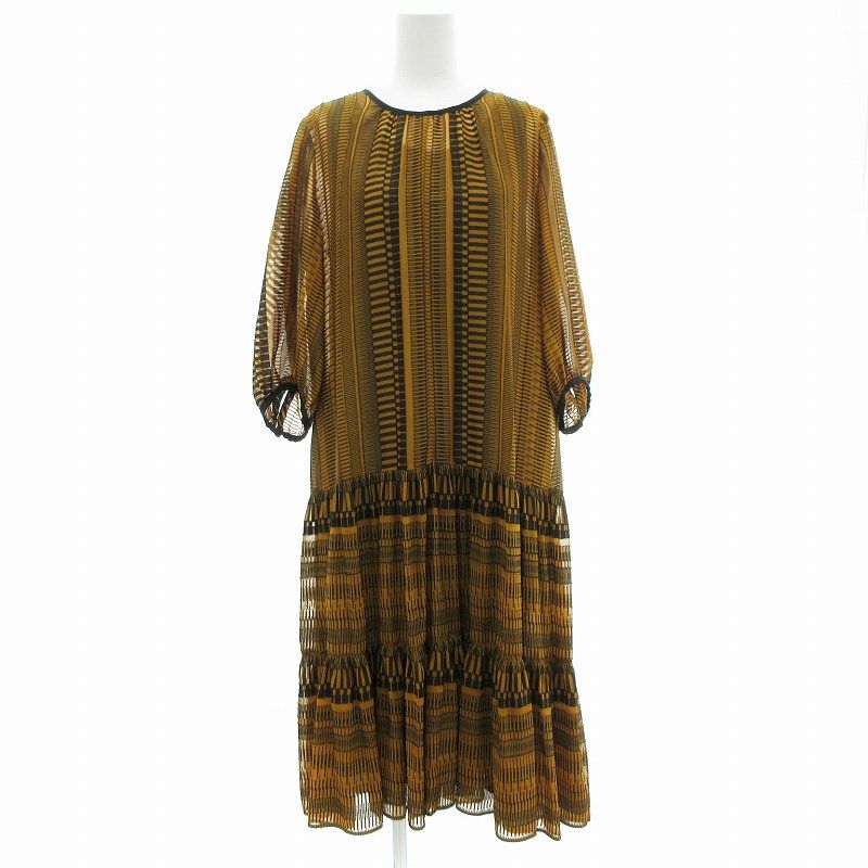 ヒロココシノ HIROKO KOSHINO 美品 ワンピース インナー付き