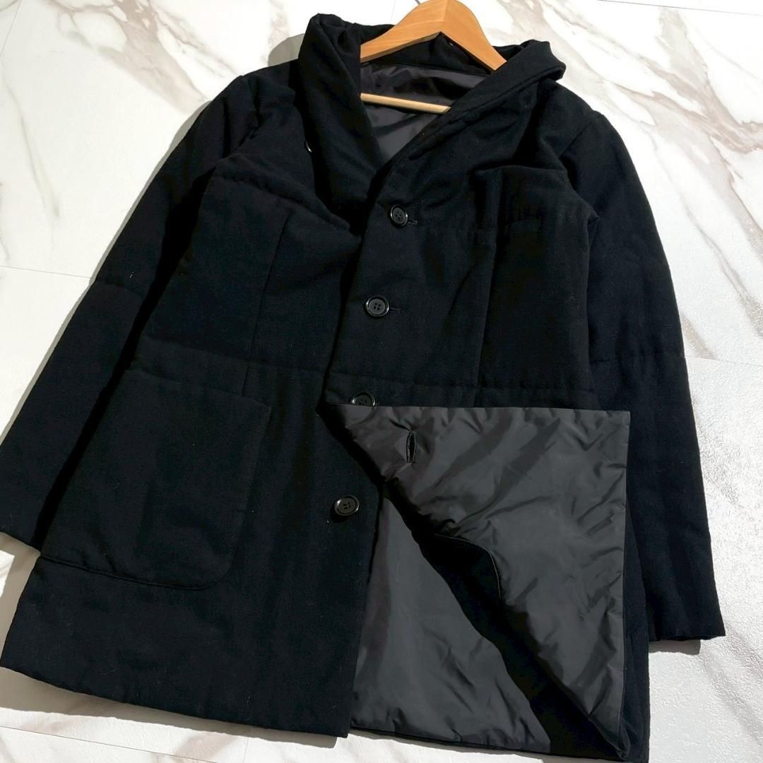 ️ISSEY MIYAKE Plantation イッセイミヤケ プランテーション リバーシブル中綿ジャケット M 三宅一生 2way ウール 毛 日本製 ビジネス カジュアル