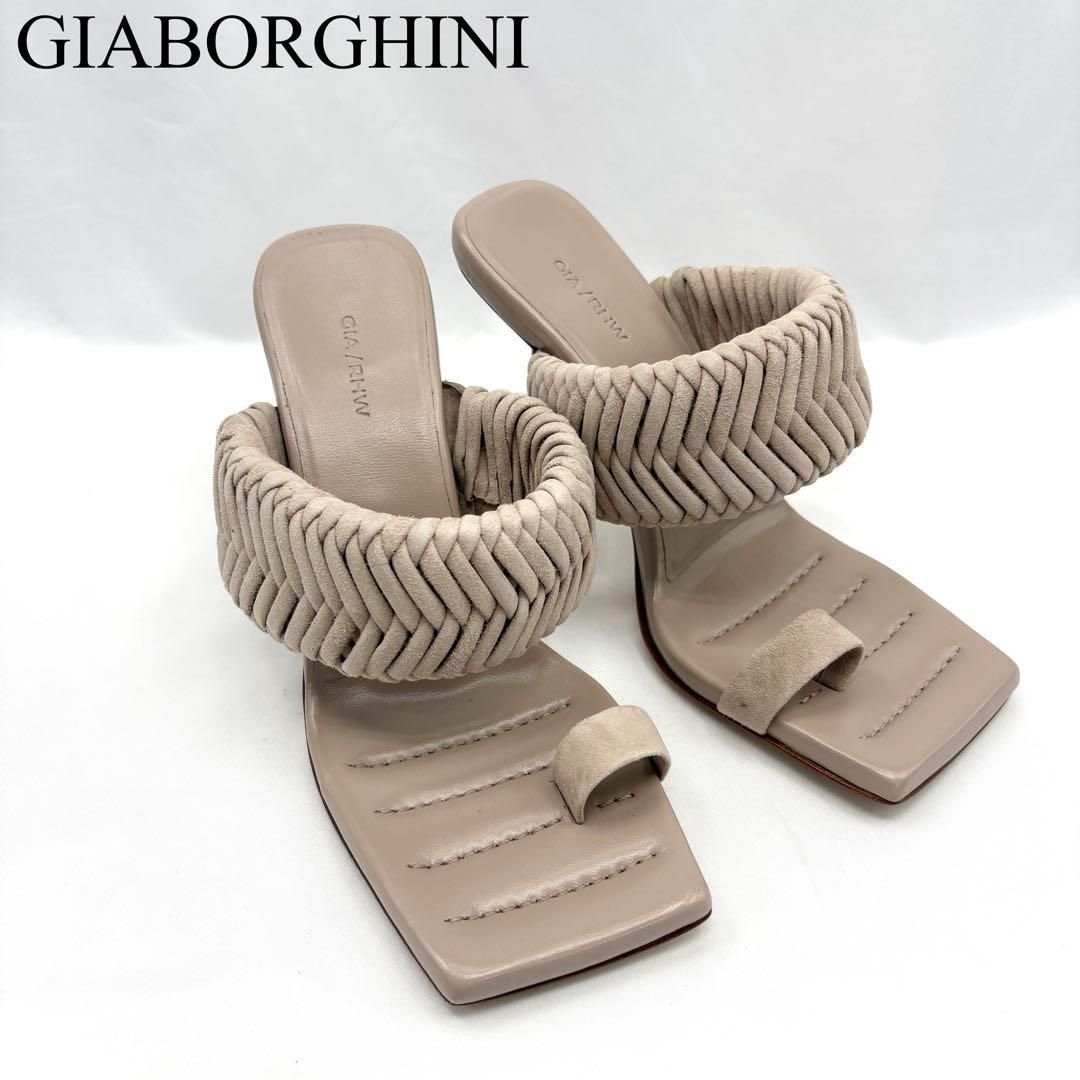 GIABORGHINI ジアボルギーニ ミュール サンダル レザー ROSIE 上品