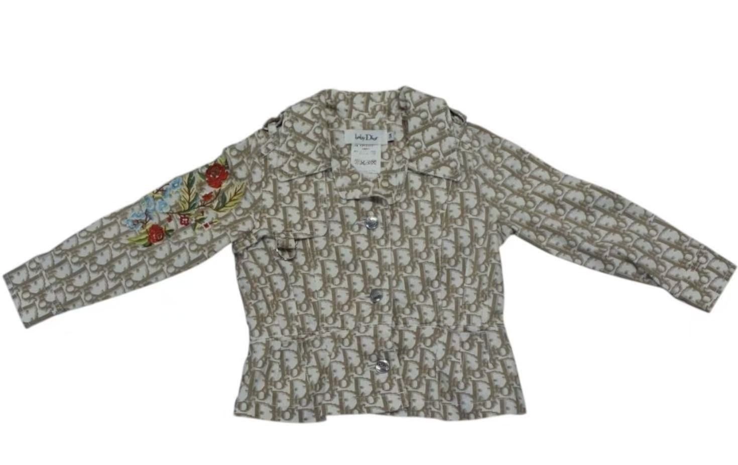 CHRISTIAN DIOR クリスチャンディオール baby Dior トロッター柄 花柄  