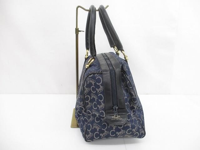 中古 セリーヌ CELINE Cサルキー キャンバス レザー