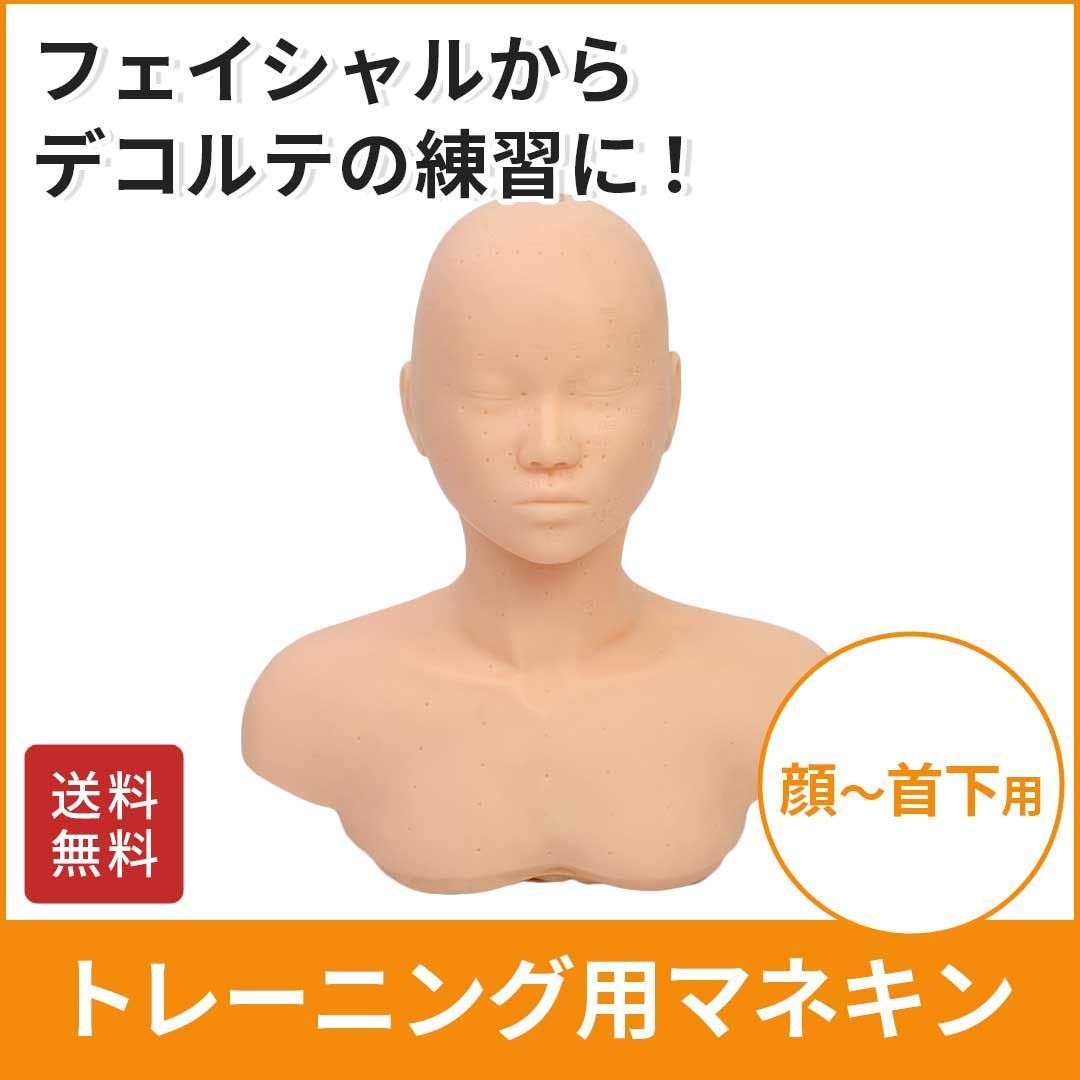 マネキン 頭 ヘッド デコルテ フェイスマネキン マッサージ練習用 マネキン