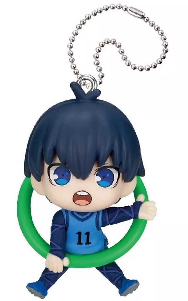 中古】キーホルダー 潔世一 「こんにち輪!フィギュアマスコット ブルー
