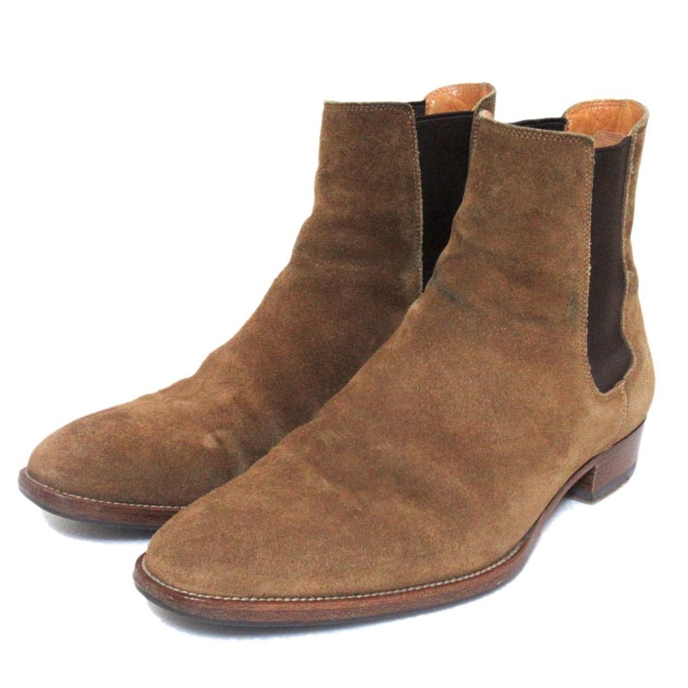 SAINT LAURENT PARIS サンローランパリ サイドゴア チェルシーブーツ サイズ39 約26cm ブラウン レディース 古着