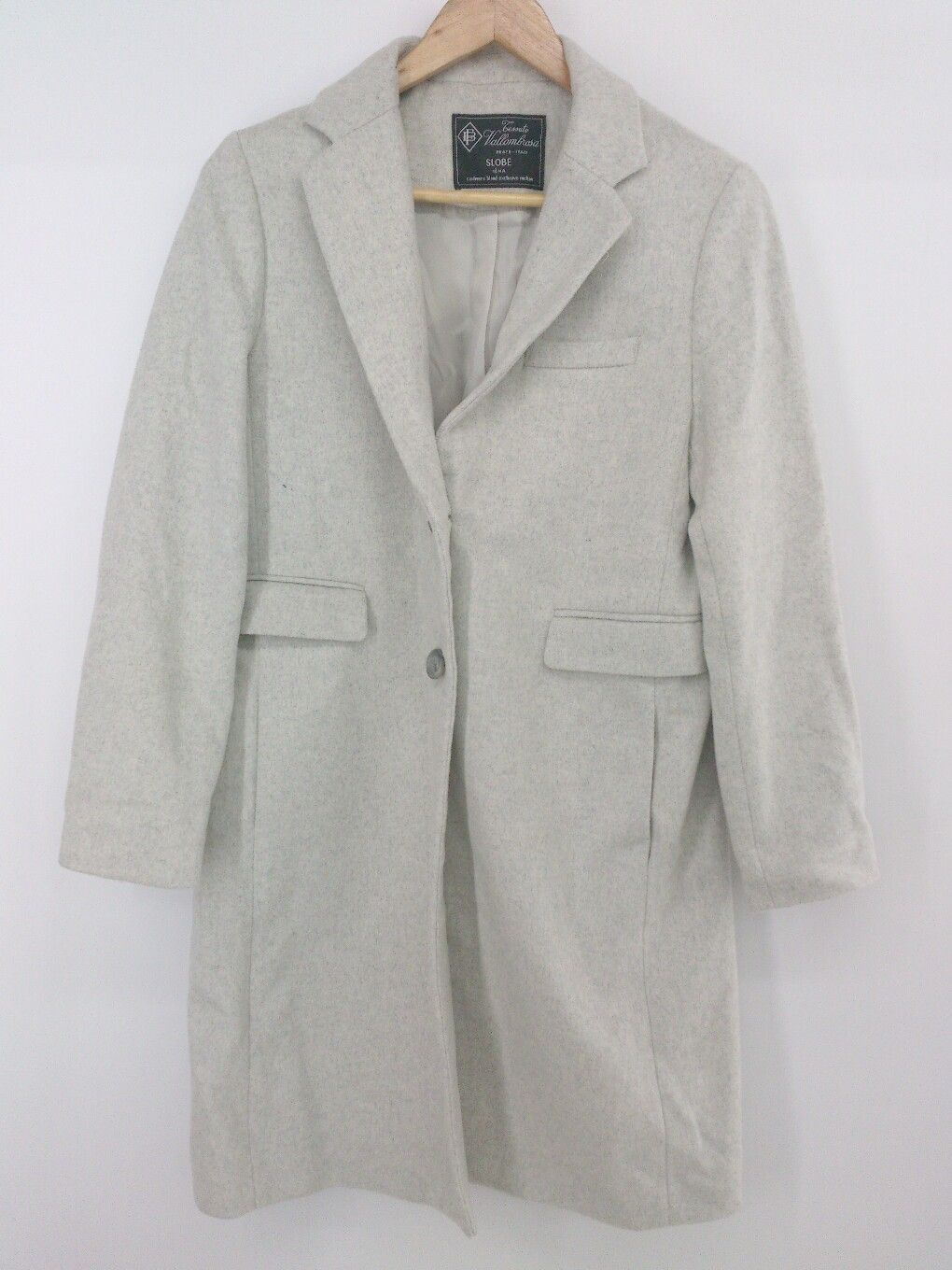 ◇ SLOBE IENA スローブ イエナ ウール カシミヤ混 長袖 チェスター コート サイズ40 ライトグレー系 レディース P 1307250014078