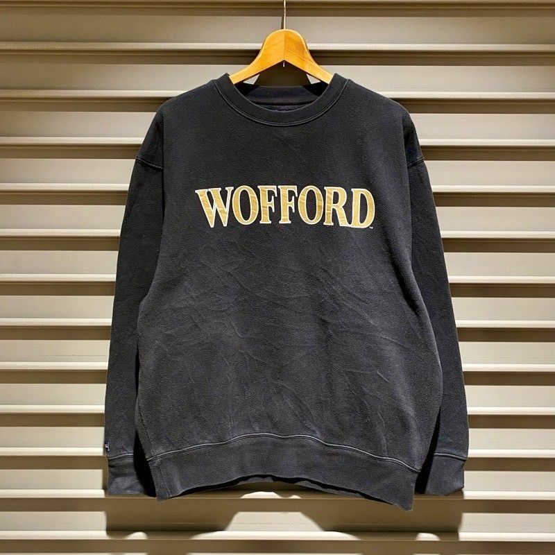 ジャンスポーツ JANSPORT スウェットシャツ プルオーバー トレーナー WOFFORD カレッジ ロゴ プリント 長袖 サイズ：メンズ L ブラック【PI】