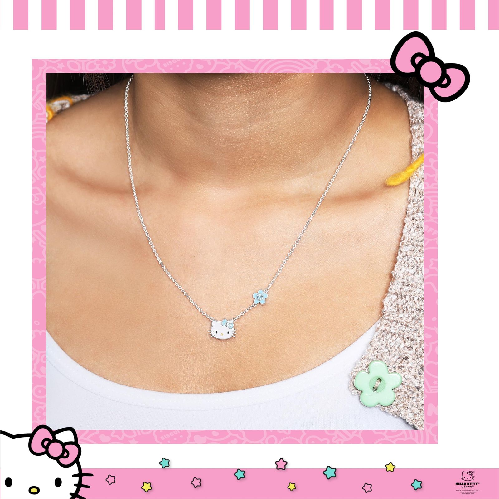 SALLY ROSE サンリオ ハローキティ 誕生石 ネックレス 18インチ