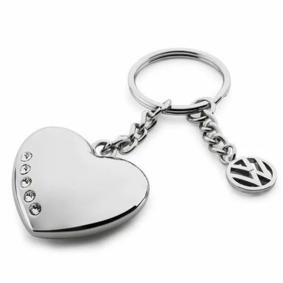 フォルクスワーゲン 純正 キーリング ハートスワロフスキー 新品