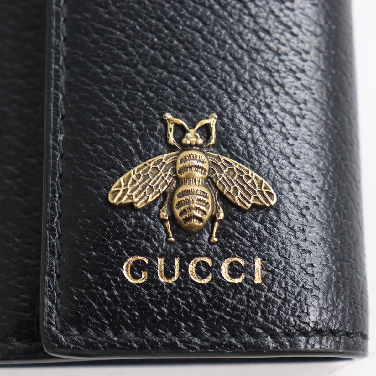 美品◇GUCCI グッチ 523683 アニマリエ Bee ゴールド金具 レザー 6連