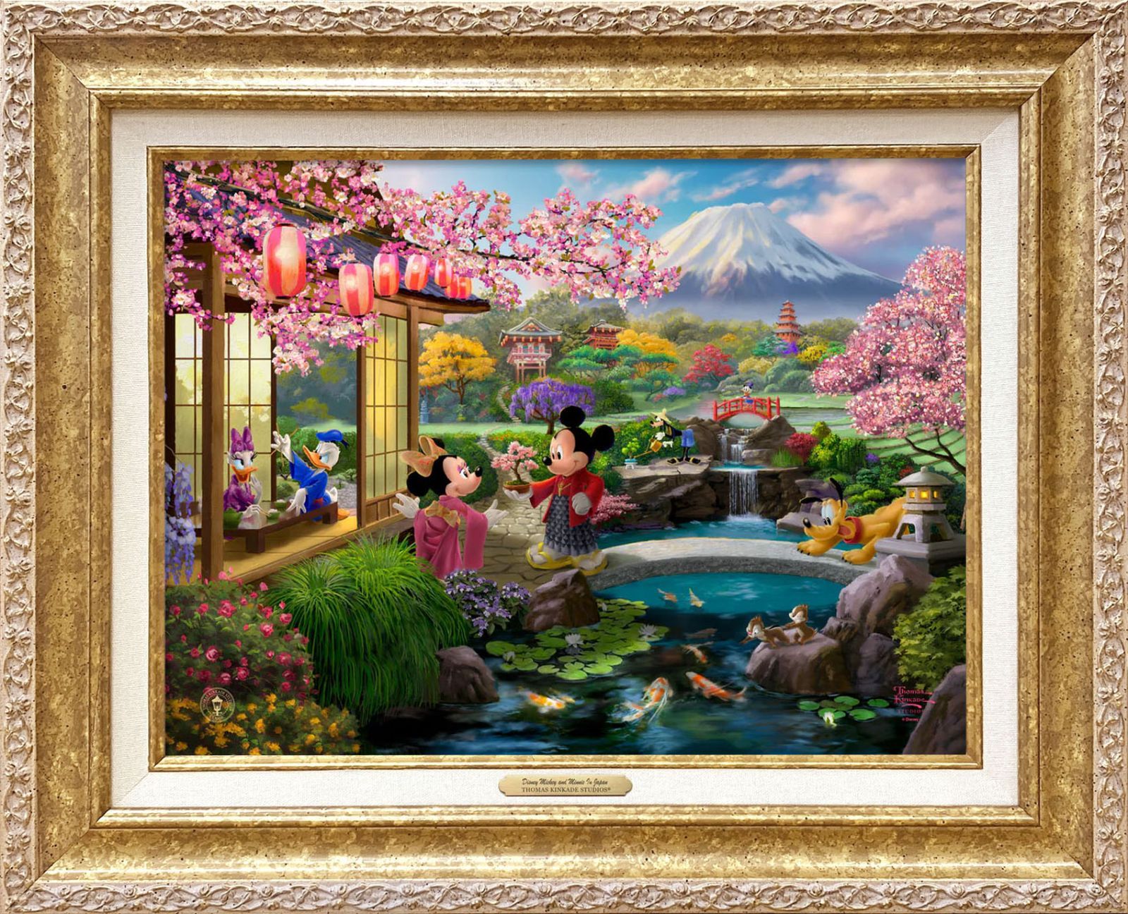 トーマスキンケード ディズニー　ミッキー ミニーキャンバス　絵画 楽天市場】【取寄せ】 ディズニー Disney US公式商品 カフェ