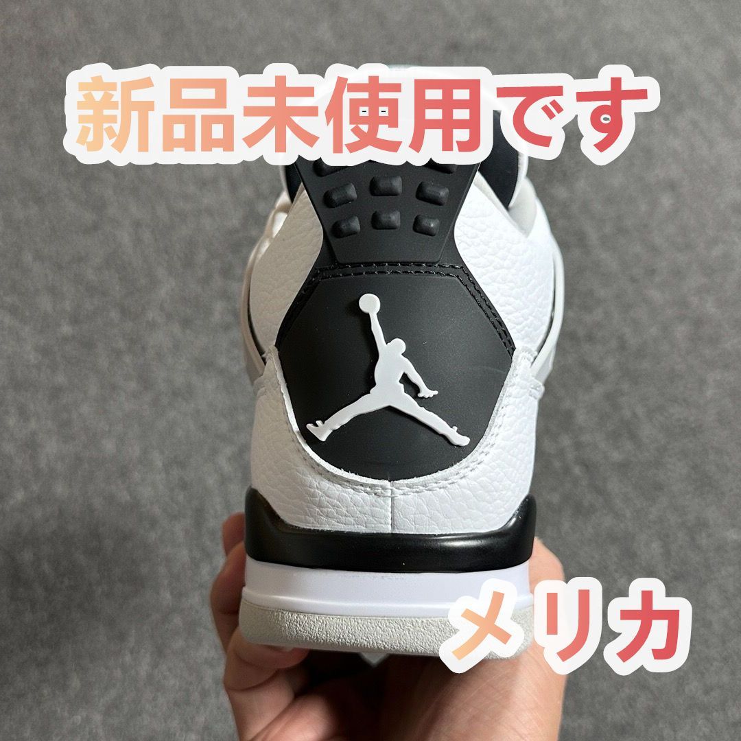 NIKE AIR JORDAN 4 Military Black DH6927 -111エア ジョーダン 4 ミリタリー ブラック スニーカー  ホワイト×ブラック - メルカリ