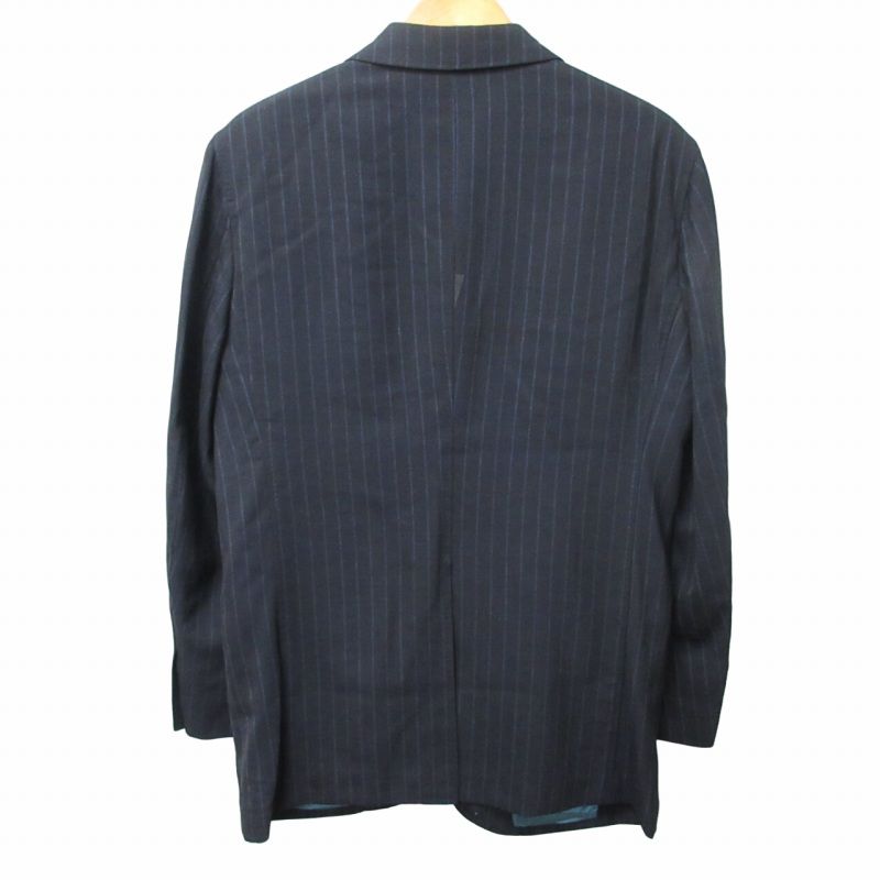 状態良オーダー品麻布テーラー日本製azabu tailorセットアップネイビー 麻布テーラー azabu tailor 美品 シングルスーツ セットアップ