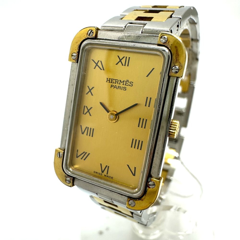 HERMES エルメス 腕時計 クロアジュール CR1.240 SS/GP - メルカリ HERMES エルメス 腕時計 クロアジュール CR1.240 SS/GP - メルカリ